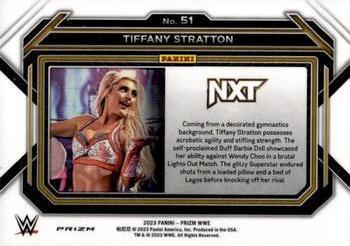 2023 Panini Prizm WWE - Ice #51 Tiffany Stratton Back