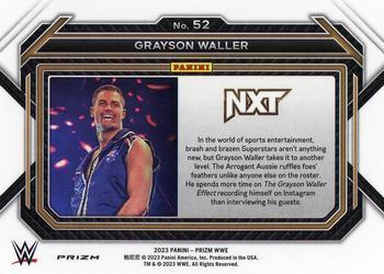 2023 Panini Prizm WWE - Ice #52 Grayson Waller Back