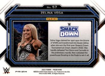 2023 Panini Prizm WWE - Ice #57 Zelina Vega Back