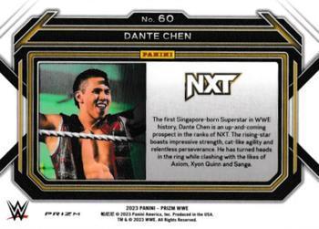 2023 Panini Prizm WWE - Ice #60 Dante Chen Back