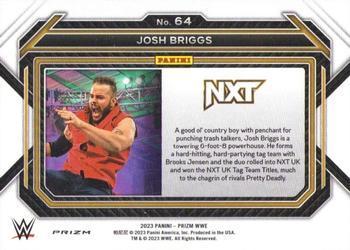 2023 Panini Prizm WWE - Ice #64 Josh Briggs Back