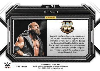 2023 Panini Prizm WWE - Ice #71 Triple H Back