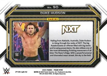 2023 Panini Prizm WWE - Ice #90 Duke Hudson Back
