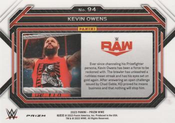2023 Panini Prizm WWE - Ice #94 Kevin Owens Back