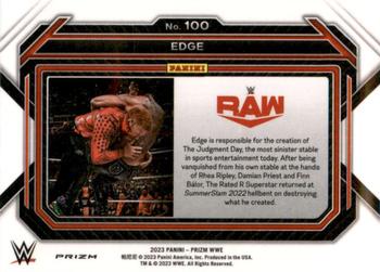 2023 Panini Prizm WWE - Ice #100 Edge Back