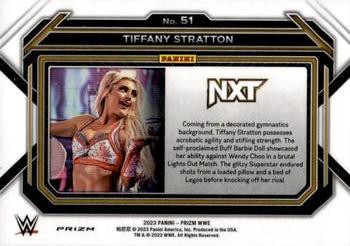 2023 Panini Prizm WWE - Ruby Wave #51 Tiffany Stratton Back