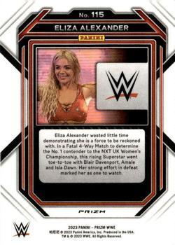 2023 Panini Prizm WWE - Silver #115 Eliza Alexander Back