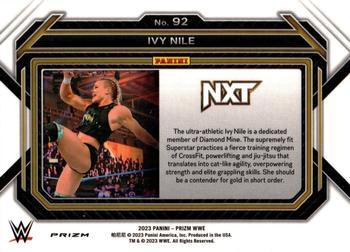 2023 Panini Prizm WWE - White Sparkle #92 Ivy Nile Back