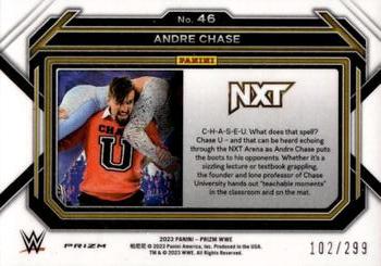 2023 Panini Prizm WWE - Red #46 Andre Chase Back