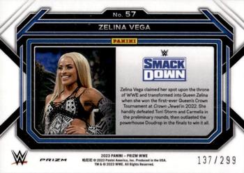 2023 Panini Prizm WWE - Red #57 Zelina Vega Back