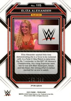 2023 Panini Prizm WWE - Red #115 Eliza Alexander Back