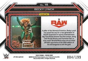 2023 Panini Prizm WWE - Blue #18 Becky Lynch Back