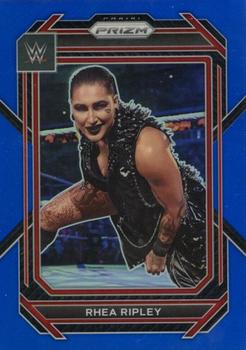 2023 Panini Prizm WWE - Blue #134 Rhea Ripley Front
