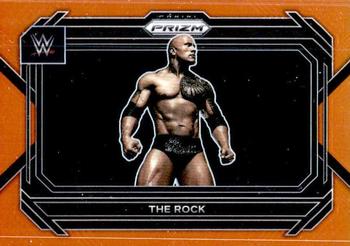 2023 Panini Prizm WWE - Orange #41 The Rock Front
