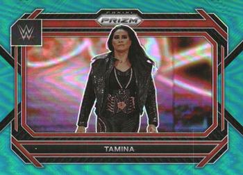 2023 Panini Prizm WWE - Teal #11 Tamina Front