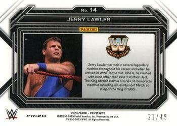 2023 Panini Prizm WWE - Teal #14 Jerry Lawler Back