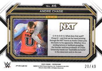 2023 Panini Prizm WWE - Teal #46 Andre Chase Back