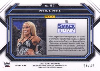 2023 Panini Prizm WWE - Teal #57 Zelina Vega Back