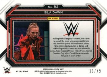 2023 Panini Prizm WWE - Teal #82 Isla Dawn Back
