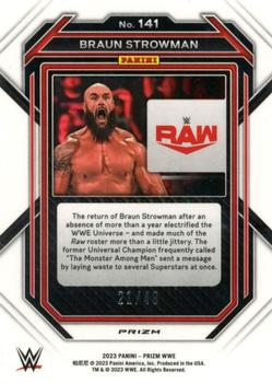 2023 Panini Prizm WWE - Teal #141 Braun Strowman Back