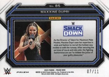 2023 Panini Prizm WWE - Blue Shimmer FOTL #85 Maxxine Dupri Back