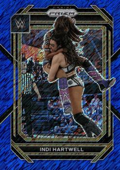 2023 Panini Prizm WWE - Blue Shimmer FOTL #116 Indi Hartwell Front