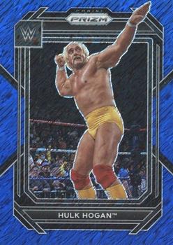 2023 Panini Prizm WWE - Blue Shimmer FOTL #195 Hulk Hogan Front