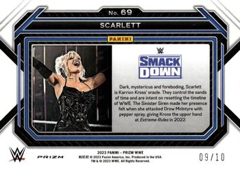 2023 Panini Prizm WWE - Gold #69 Scarlett Back