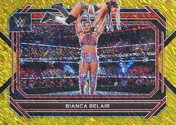 2023 Panini Prizm WWE - Gold Shimmer FOTL #28 Bianca Belair Front