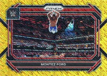 2023 Panini Prizm WWE - Gold Shimmer FOTL #95 Montez Ford Front