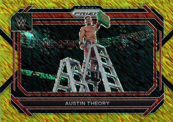 2023 Panini Prizm WWE - Gold Shimmer FOTL #96 Austin Theory Front