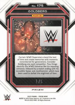 2023 Panini Prizm WWE - Gold Shimmer FOTL #175 Goldberg Back