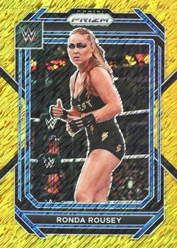 2023 Panini Prizm WWE - Gold Shimmer FOTL #194 Ronda Rousey Front
