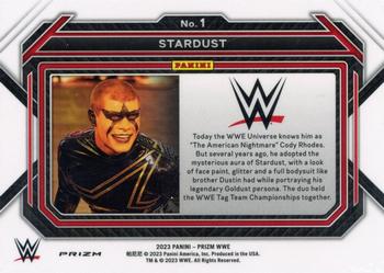 2023 Panini Prizm WWE - Under Card #1 Stardust Back