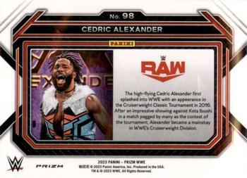 2023 Panini Prizm WWE - Under Card #98 Cedric Alexander Back