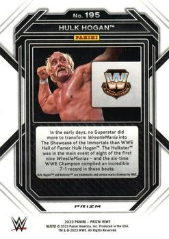 2023 Panini Prizm WWE - Under Card #195 Hulk Hogan Back