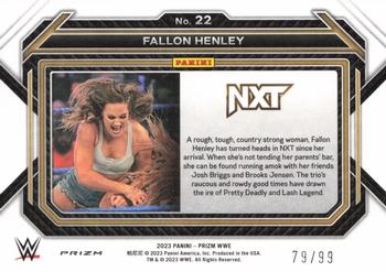 2023 Panini Prizm WWE - Under Card Red #22 Fallon Henley Back