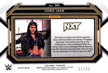 2023 Panini Prizm WWE - Under Card Red #30 Cora Jade Back
