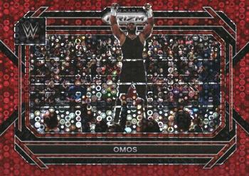 2023 Panini Prizm WWE - Under Card Red #47 Omos Front