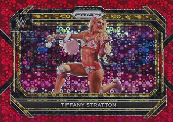 2023 Panini Prizm WWE - Under Card Red #51 Tiffany Stratton Front