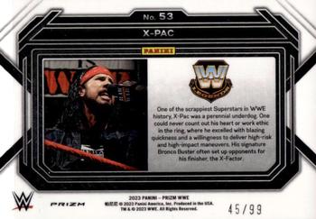 2023 Panini Prizm WWE - Under Card Red #53 X-Pac Back