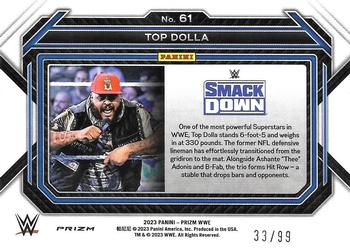2023 Panini Prizm WWE - Under Card Red #61 Top Dolla Back