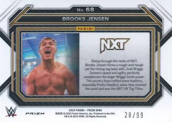 2023 Panini Prizm WWE - Under Card Red #68 Brooks Jensen Back