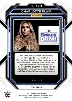 2023 Panini Prizm WWE - Under Card Red #123 Charlotte Flair Back