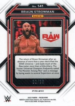 2023 Panini Prizm WWE - Under Card Red #141 Braun Strowman Back