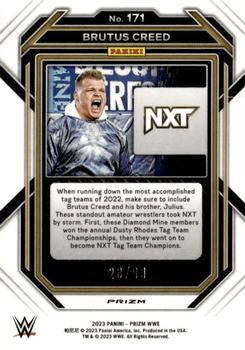 2023 Panini Prizm WWE - Under Card Red #171 Brutus Creed Back