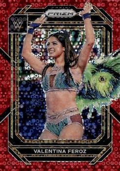2023 Panini Prizm WWE - Under Card Red #182 Valentina Feroz Front