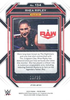 2023 Panini Prizm WWE - Under Card Blue #134 Rhea Ripley Back