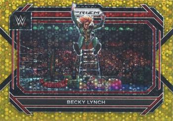 2023 Panini Prizm WWE - Under Card Gold #18 Becky Lynch Front
