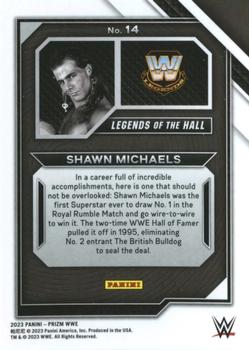 2023 Panini Prizm WWE - Legends of the Hall #14 Shawn Michaels Back